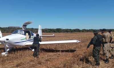 aviao-roubado-no-maranhao-e-achado-em-plantacao-no-tocantins;-suspeitos-seguem-foragidos