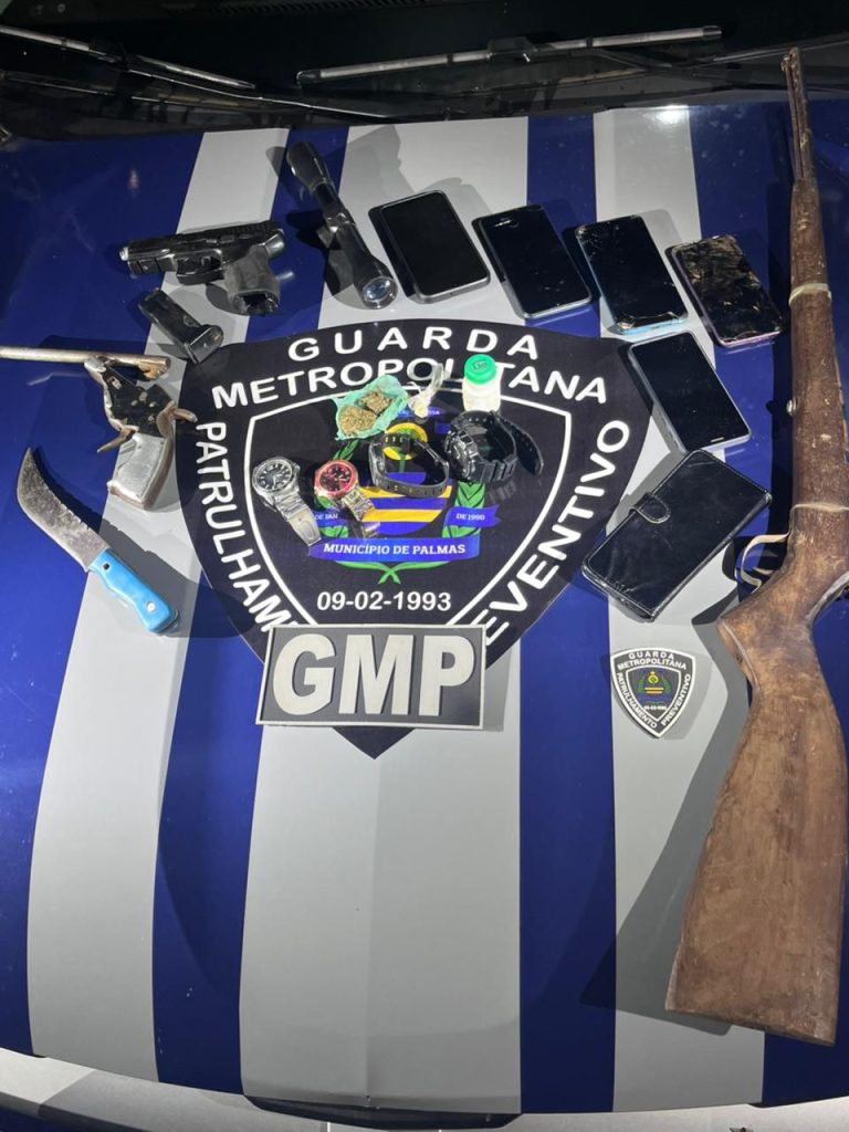 guarda-metropolitana-apreende-drogas-e-armas-no-jardim-bela-vista,-em-palmas